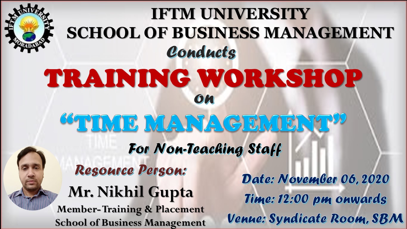 Training Workshop on “Time Management” 