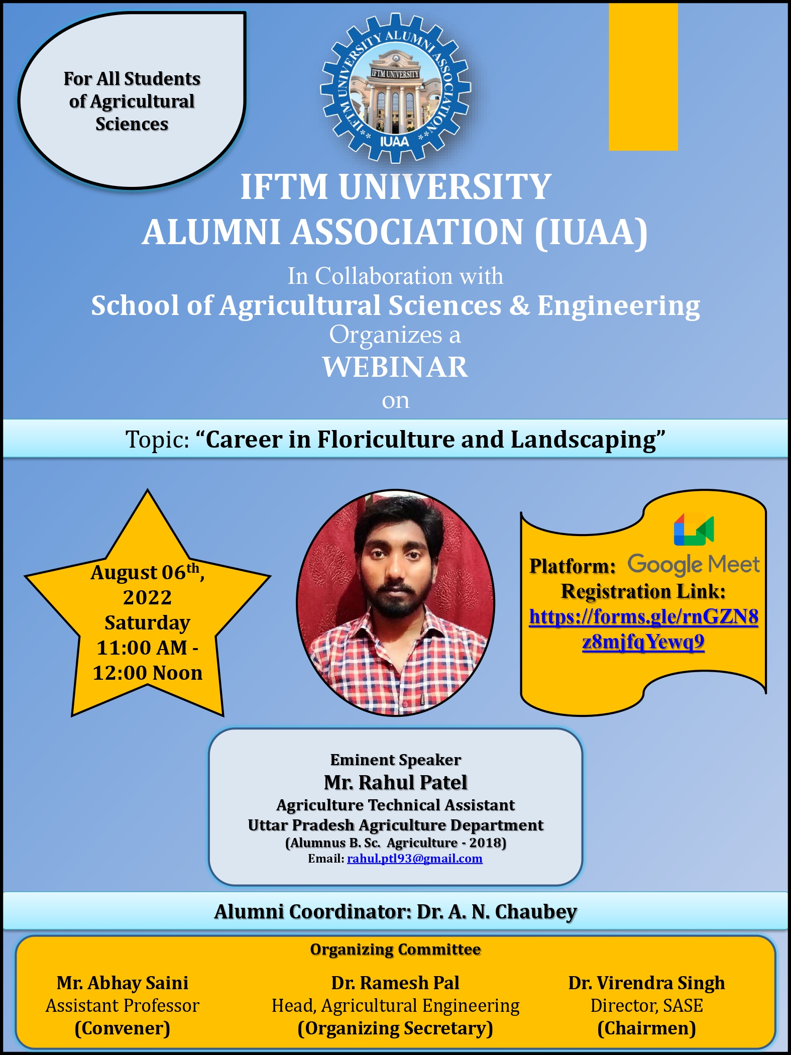 Webinar on Career in Floriculture and Landscaping 