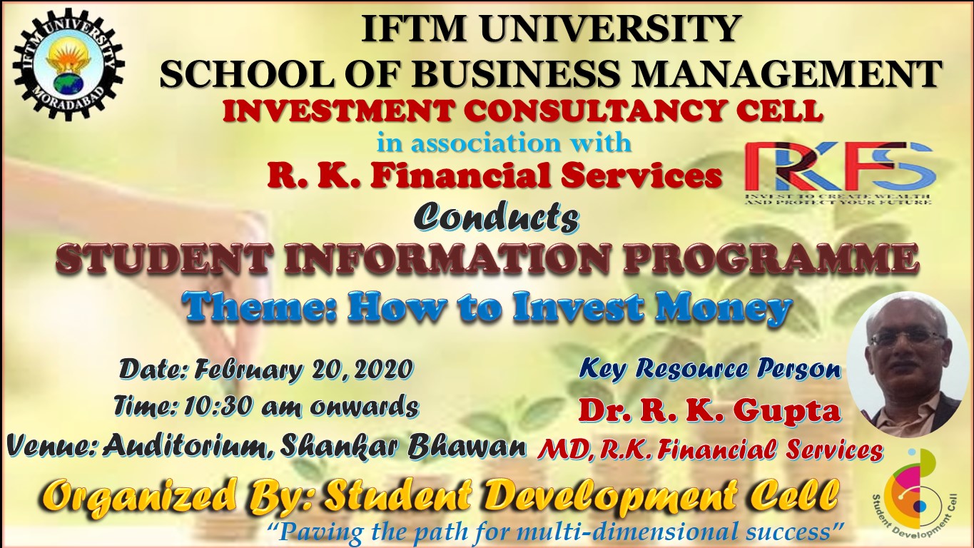Student Information Programme on "How to Invest Money"
