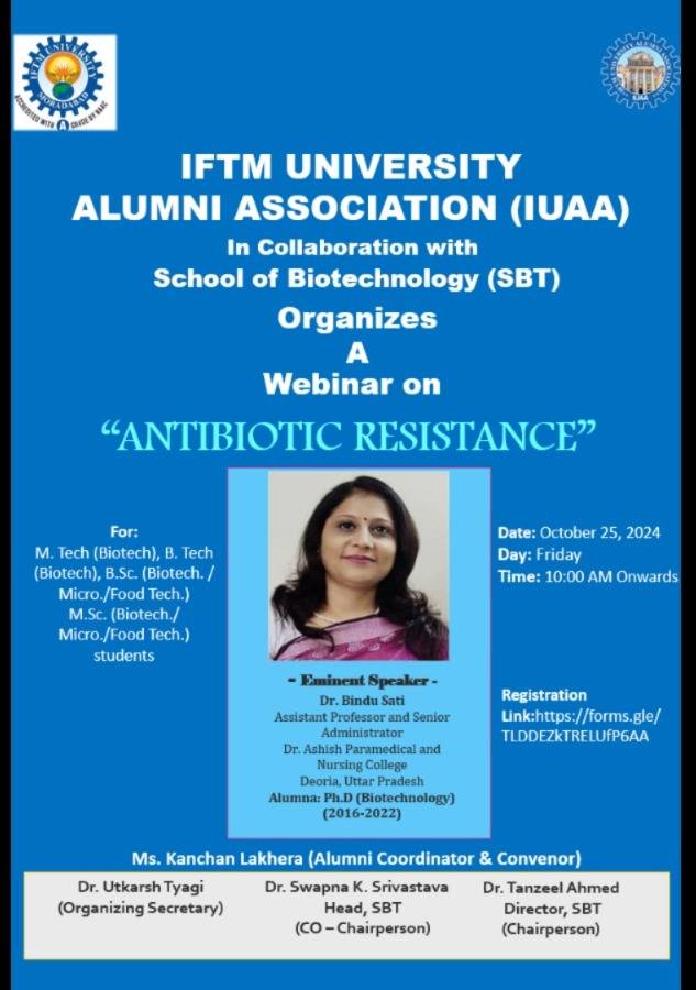 A Webinar on Antibiotic Resistance