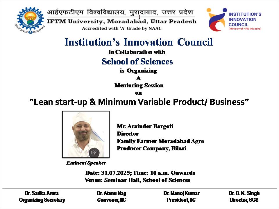 A Mentoring session on Lean Startup & Minimum variable Product/Business A Mentoring session on Lean Startup & Minimum variable Product/Business