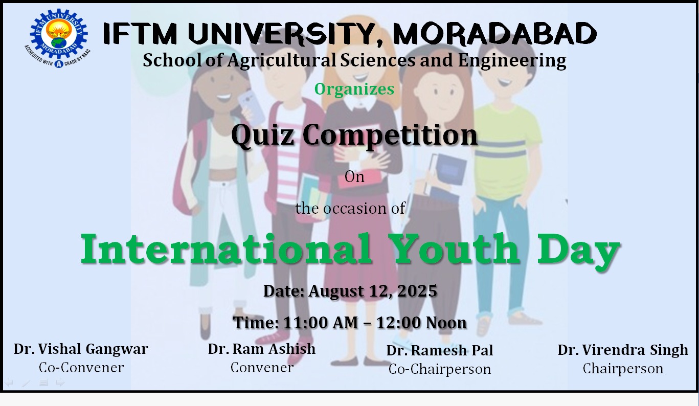 Quiz Competition on International Youth Day Quiz Competition on International Youth Day