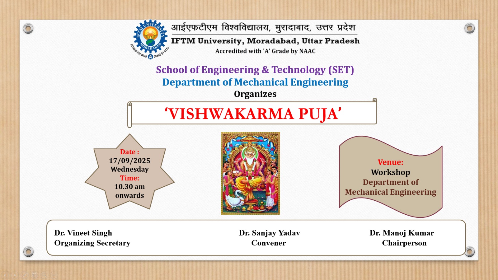 Vishwakarma Pooja