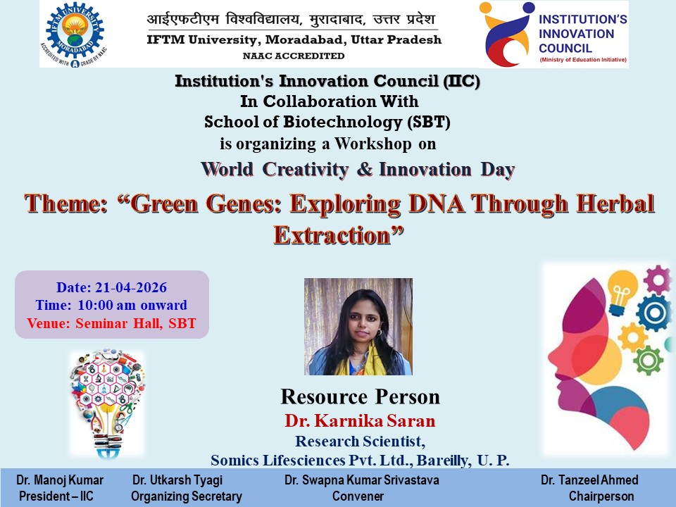 A Workshop on World Creativity & Innovation Day