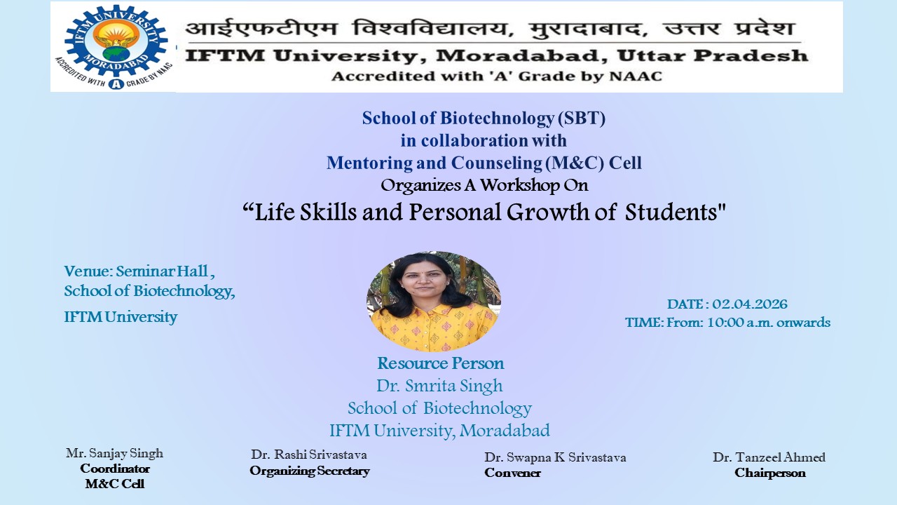 A Workshop on Life Skills & Personal Growth of Students