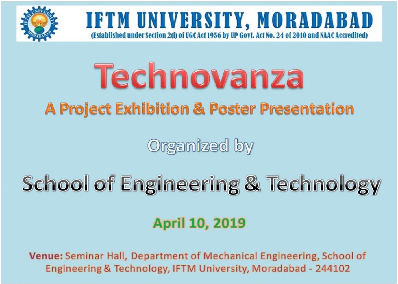 Technovanza-Project Exhibition & Poster Presentation