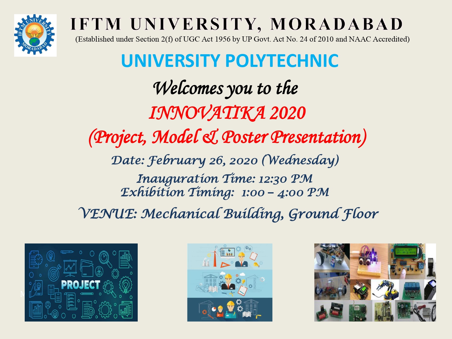 INNOVATIKA 2020 (Project, Model & Poster Presentation)