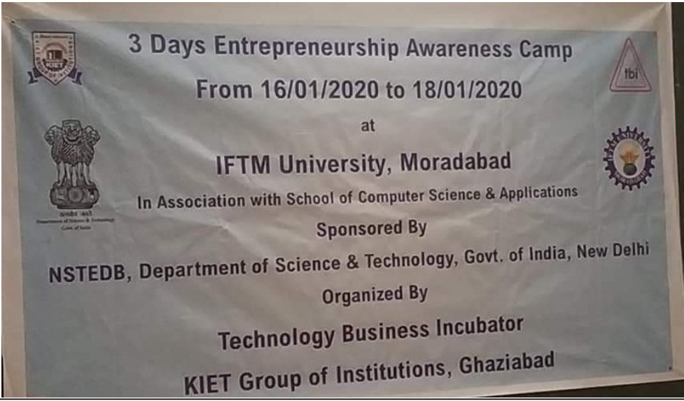 Three days Entrepreneurship awareness Camp From TBI-KIET