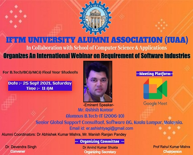 International Webinar on Requirement of Software Industries
