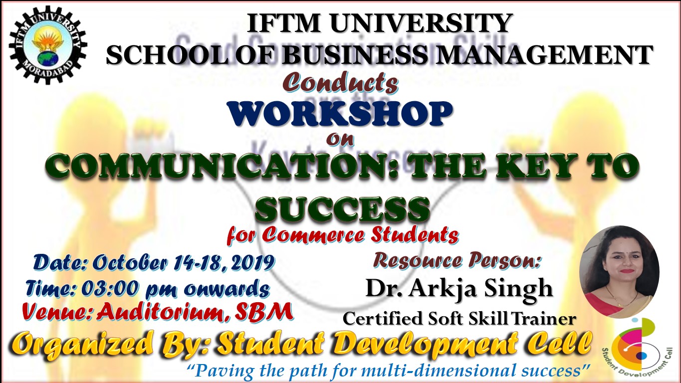 Workshop on “Communication: The Key to Success” for Commerce Students